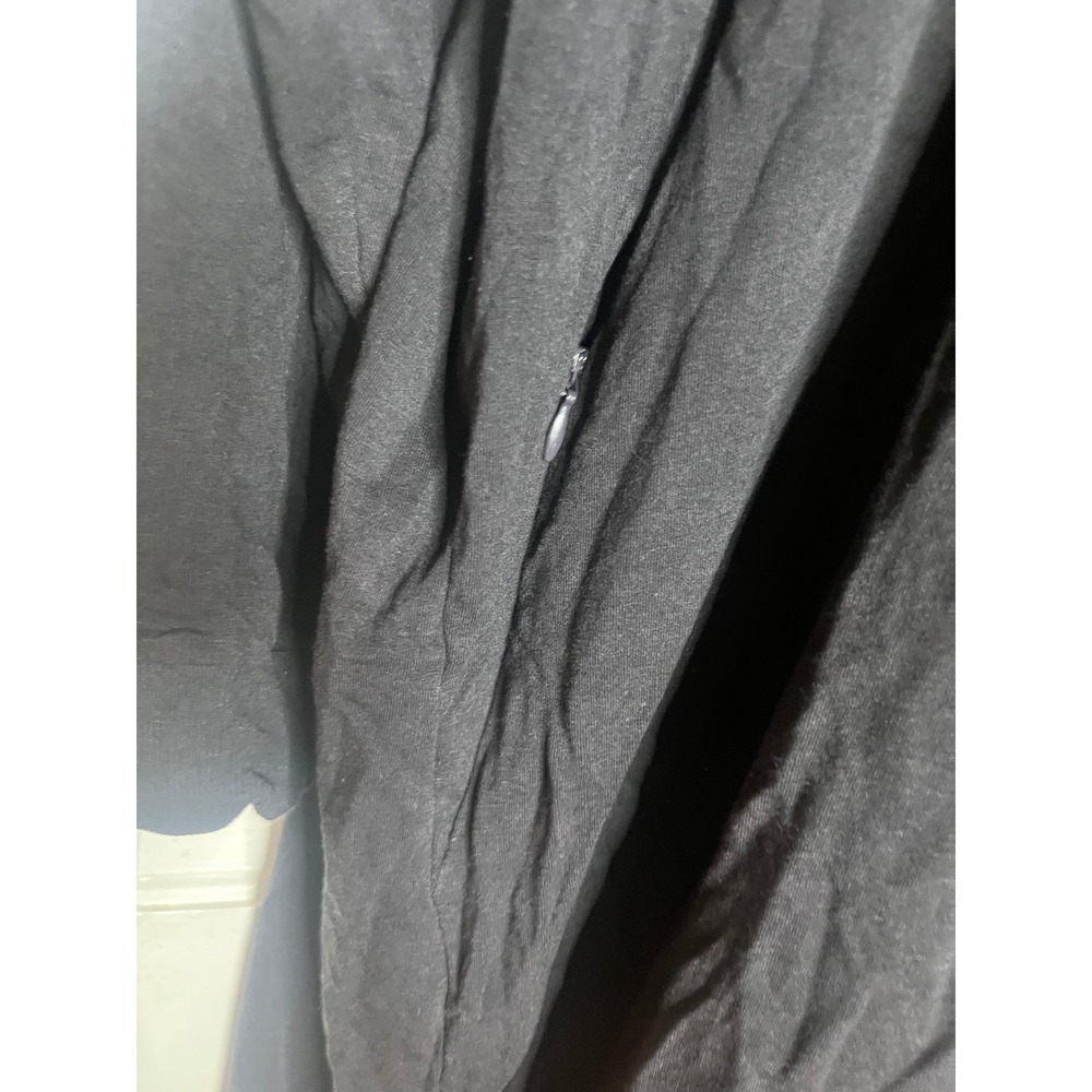 Zuda Black Long Sleeve Dress Casual Comfy Loungewear Everyday Oversized 2X - Picture 2 of 5